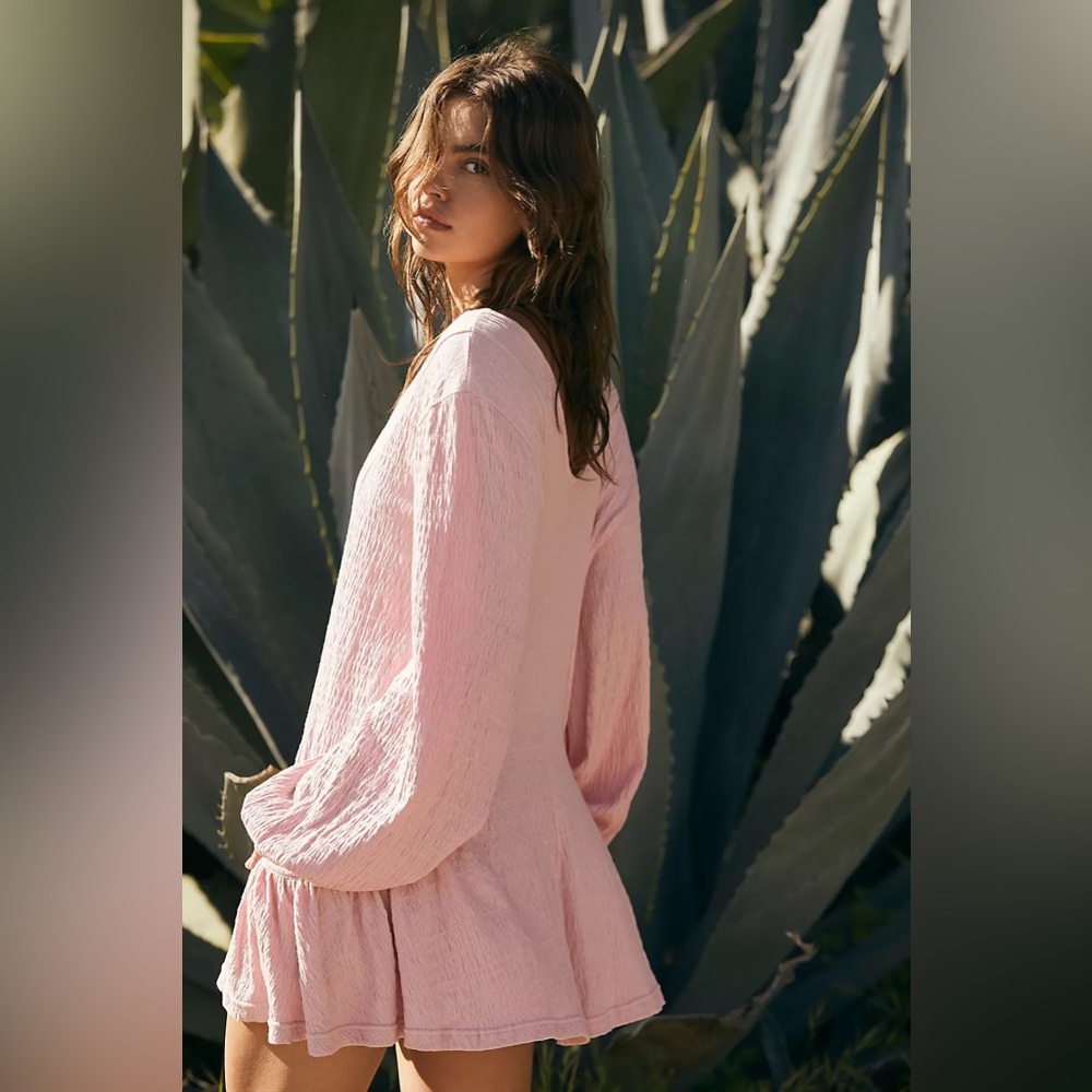 Free People Light Pink Mini Dress - Picture 4 of 4